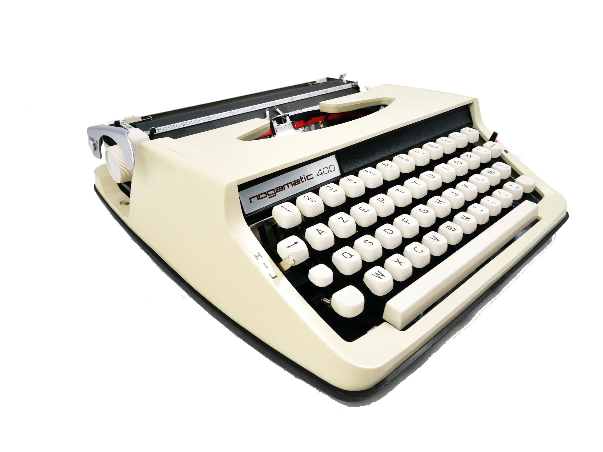 Nogamatic 400 beige and black typewriter