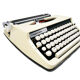 Nogamatic 400 beige and black typewriter