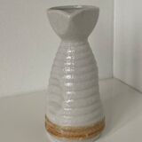 Japanese sake decanter that can form an enamelled porcelain vase or saucière