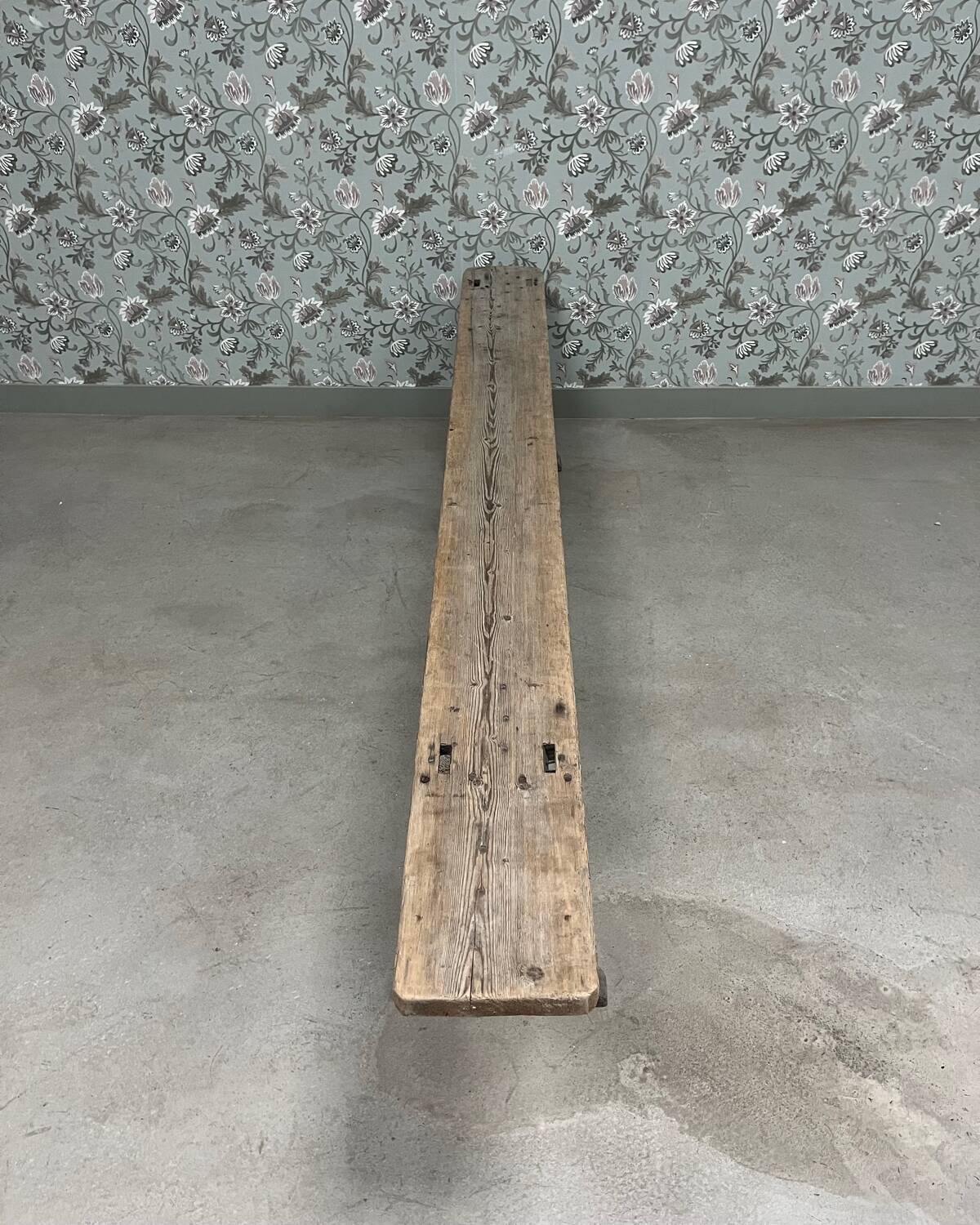 Weathered farm bench