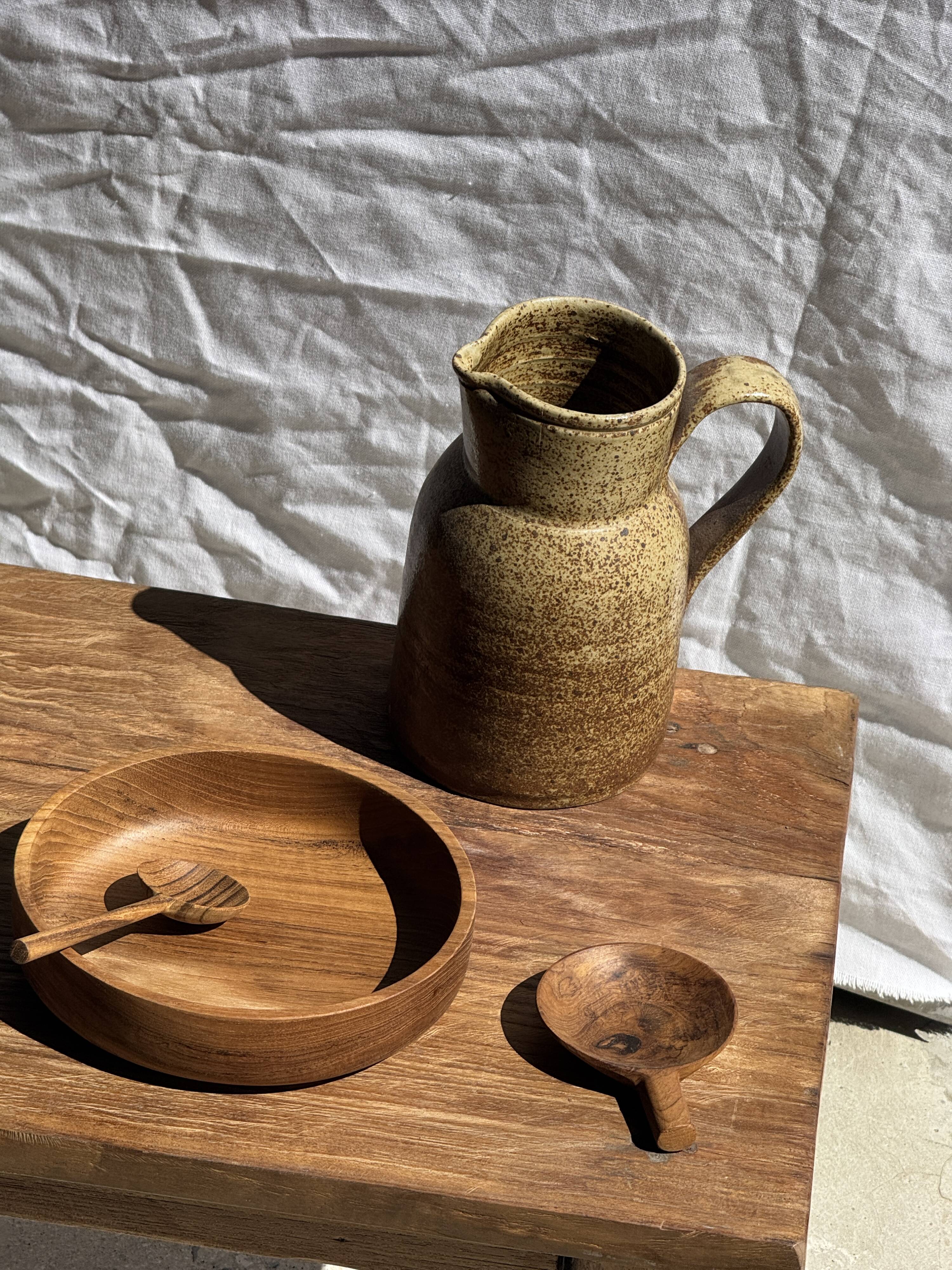 Mini cup, saucer or egg cup in teak H5 D5