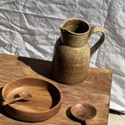 Mini tasse, coupelle ou coquetier en teck H5 D5
