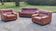 Pair of armchairs and De Sede sofa in cognac leather from the 70s/80s