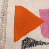 Handmade pure wool rug, size 140 x 260 cm.