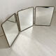 Old barber's triptych mirror 30 X 24 cm