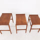 Mid-century teak nesting tables, The Netherlands 1950's