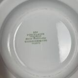 Set of 6 Sarreguemines soup plates, blue border
