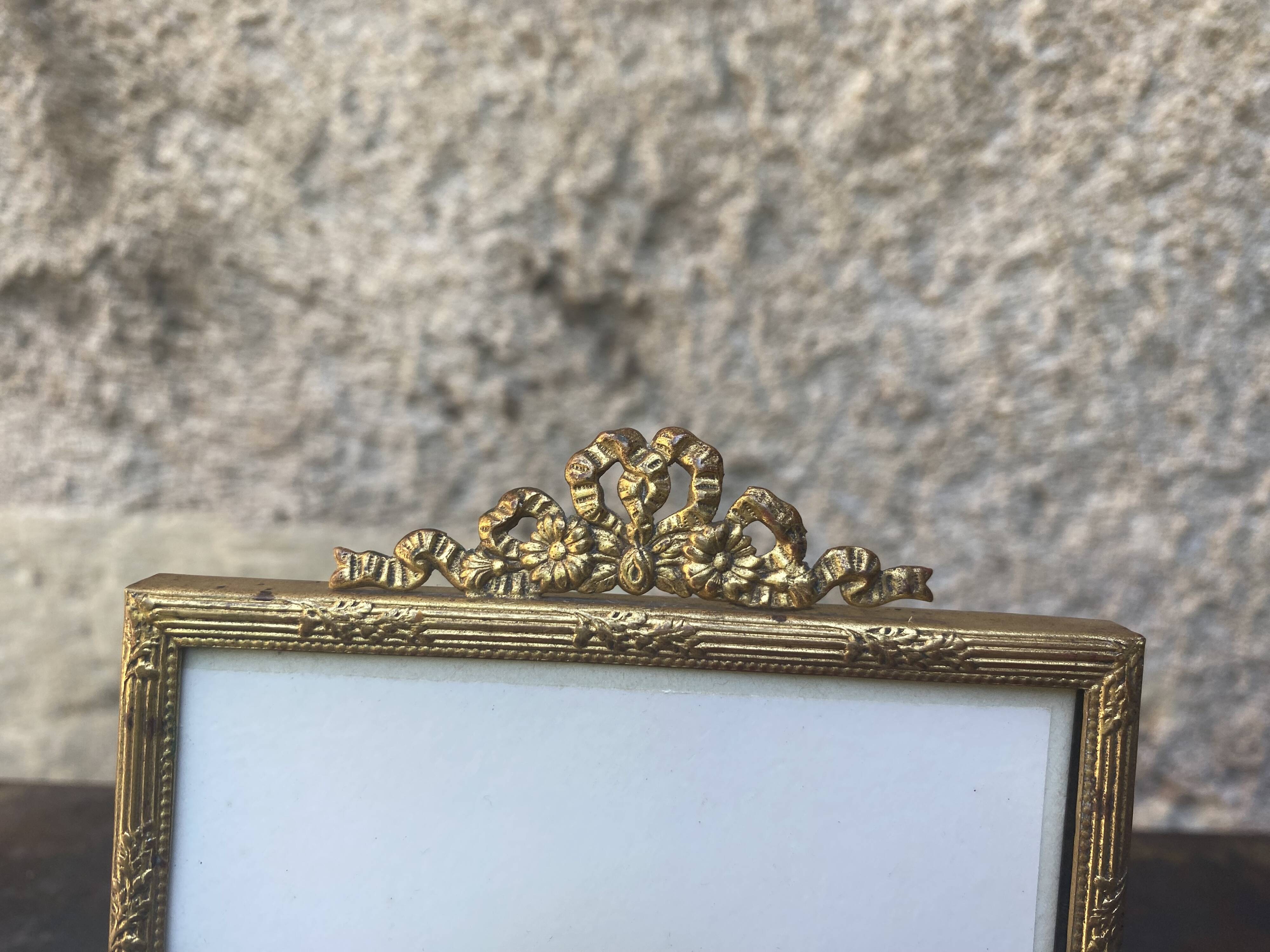 Old gold photo frame