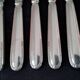 6 Silver Metal Cheese Knives Ravinet d'Enfert Pearl Model