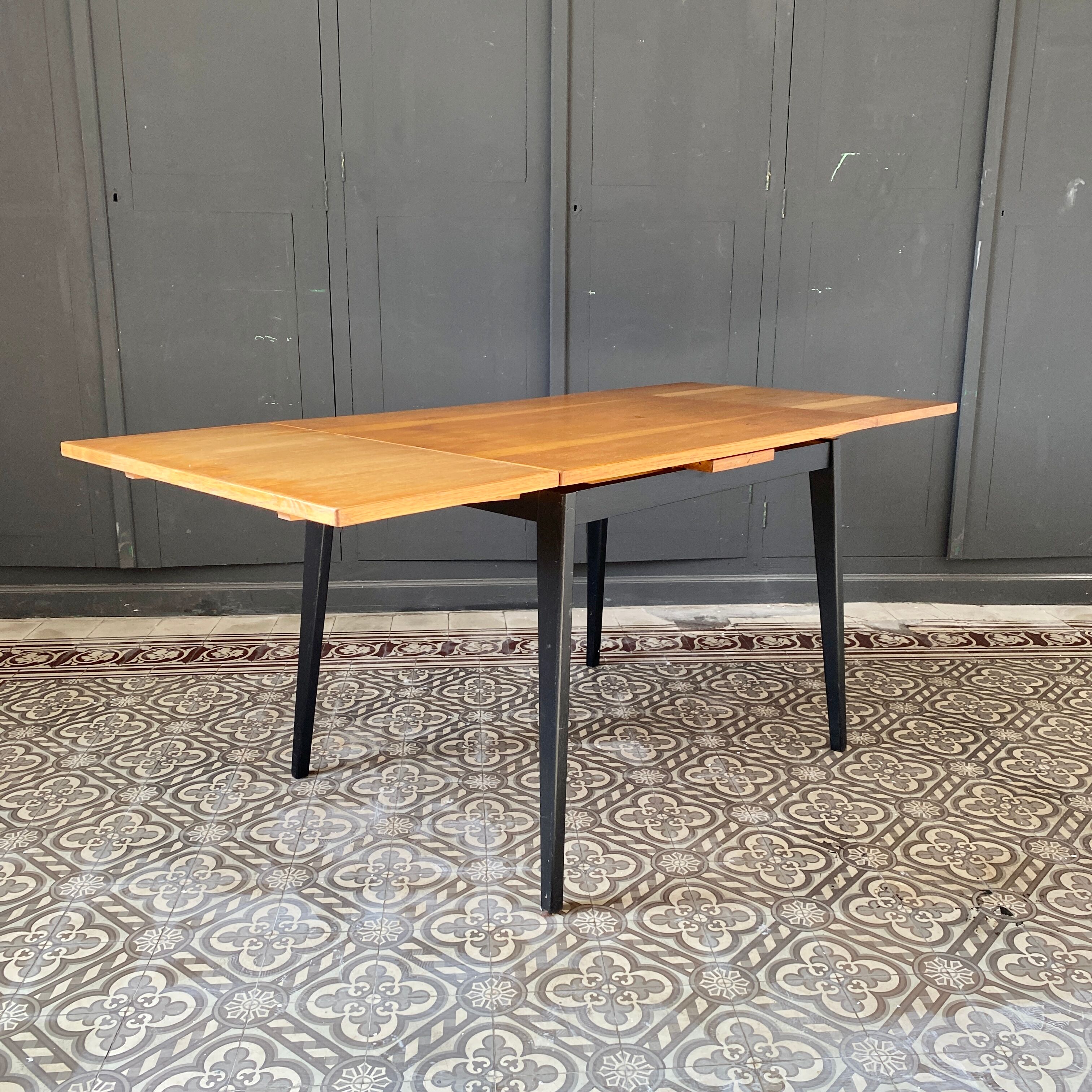 Two-coloured dining room table 1950