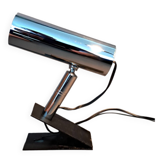 Modernist chrome adjustable clamp spotlight 1960/70.