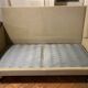 1950s almond green corner sofa