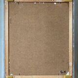 Painting Pierre Catton (1903) "The dance of the horses" HSP cf. B. Buffet + frame