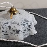 Clichy white glass portable lamp