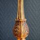Vintage Gold Brass Table Lamp – Pleated Umbrella Style Lampshade