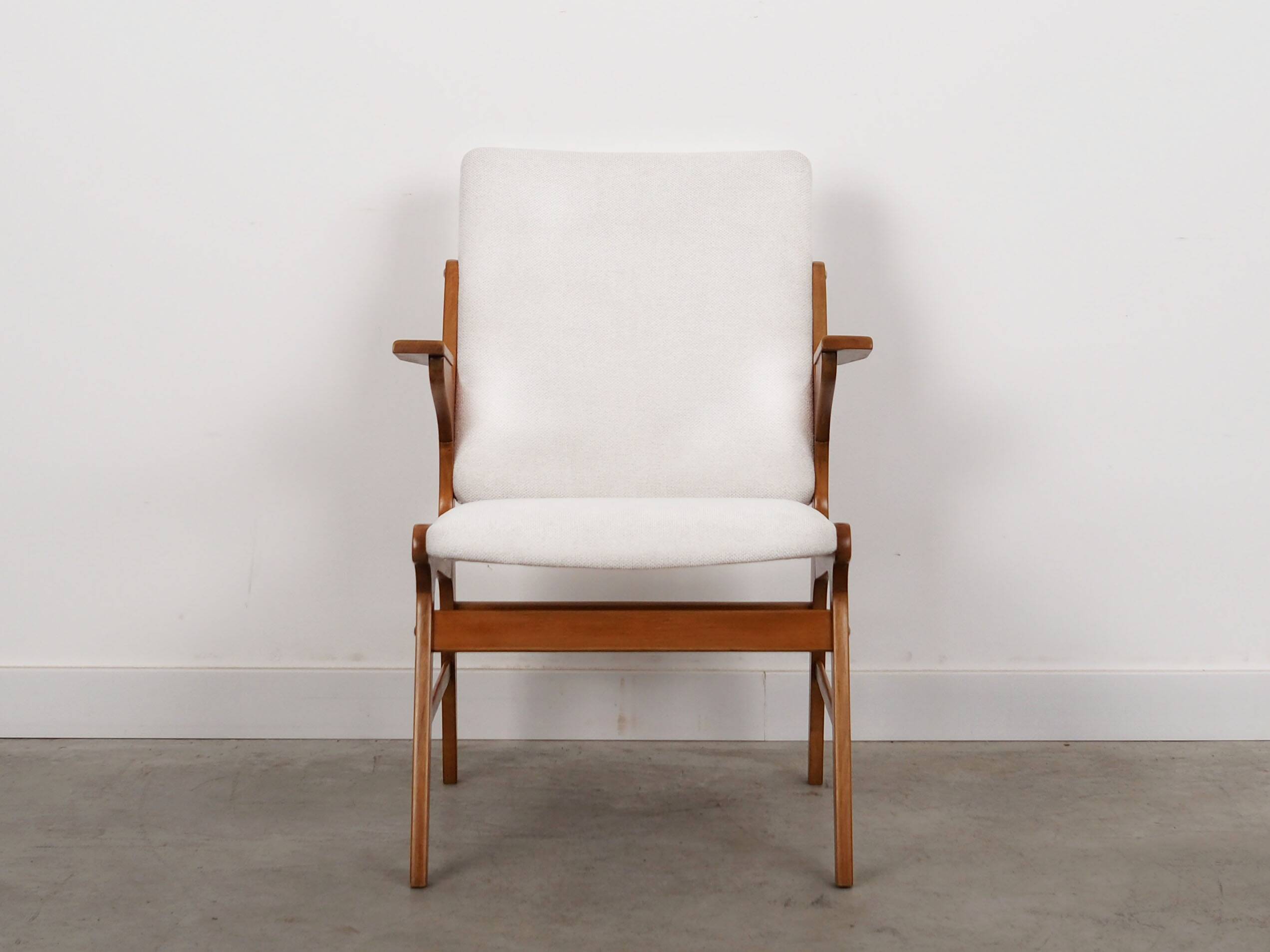 Beech armchair, scandinavian design, 1960s