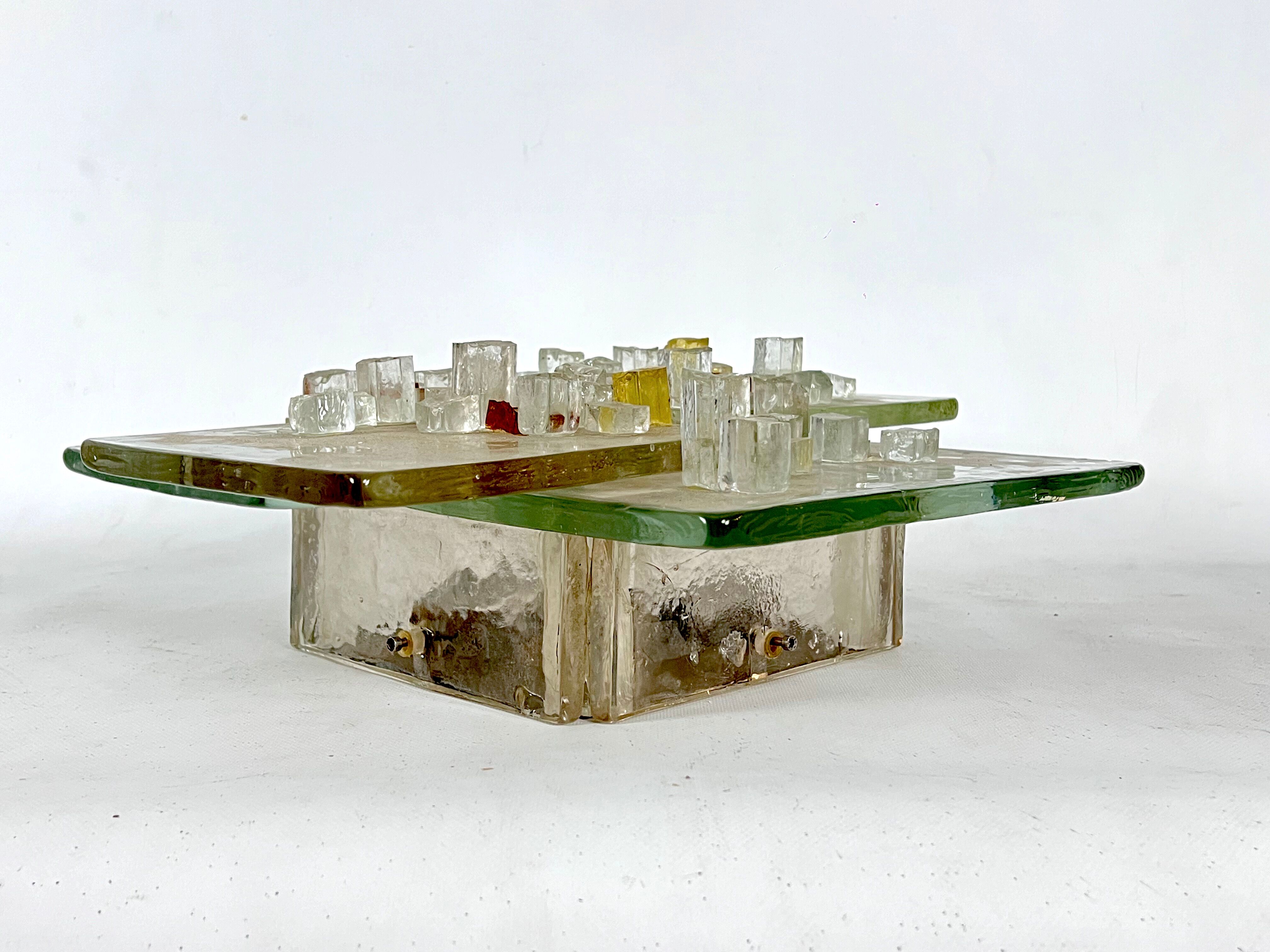 Mid-Century Murano Glass wall light by Albano Poli for Poliarte. Italy 1970s