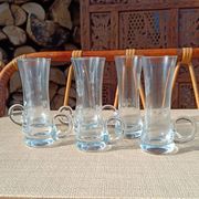 Six verres à shot en cristal gravé