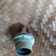 Conical shaped rattan suspension