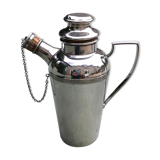 Old silver metal shaker