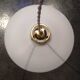 Antique opaline suspension white smooth spirit Art Deco 1930 TBE ø 25 cm
