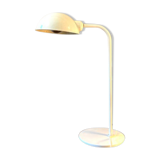 White metal desk lamp