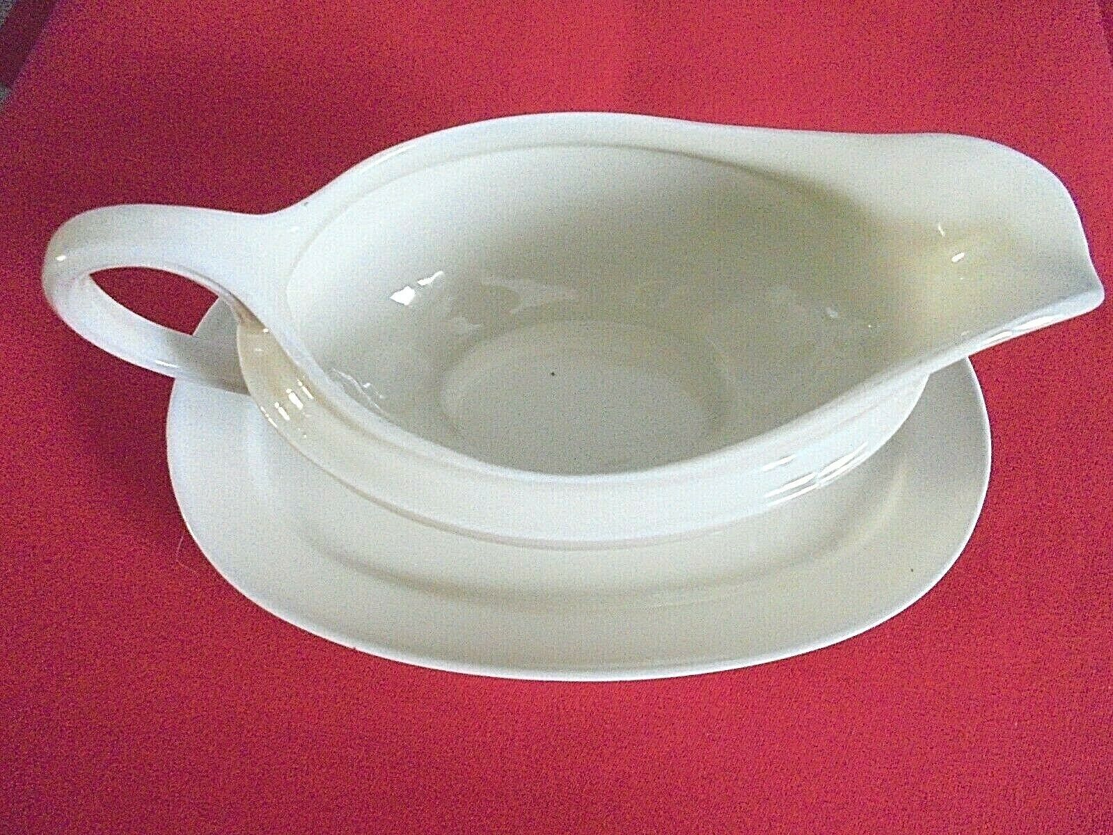 White ceramic saucière Hutschenreuther Hohenberg Evelyn US