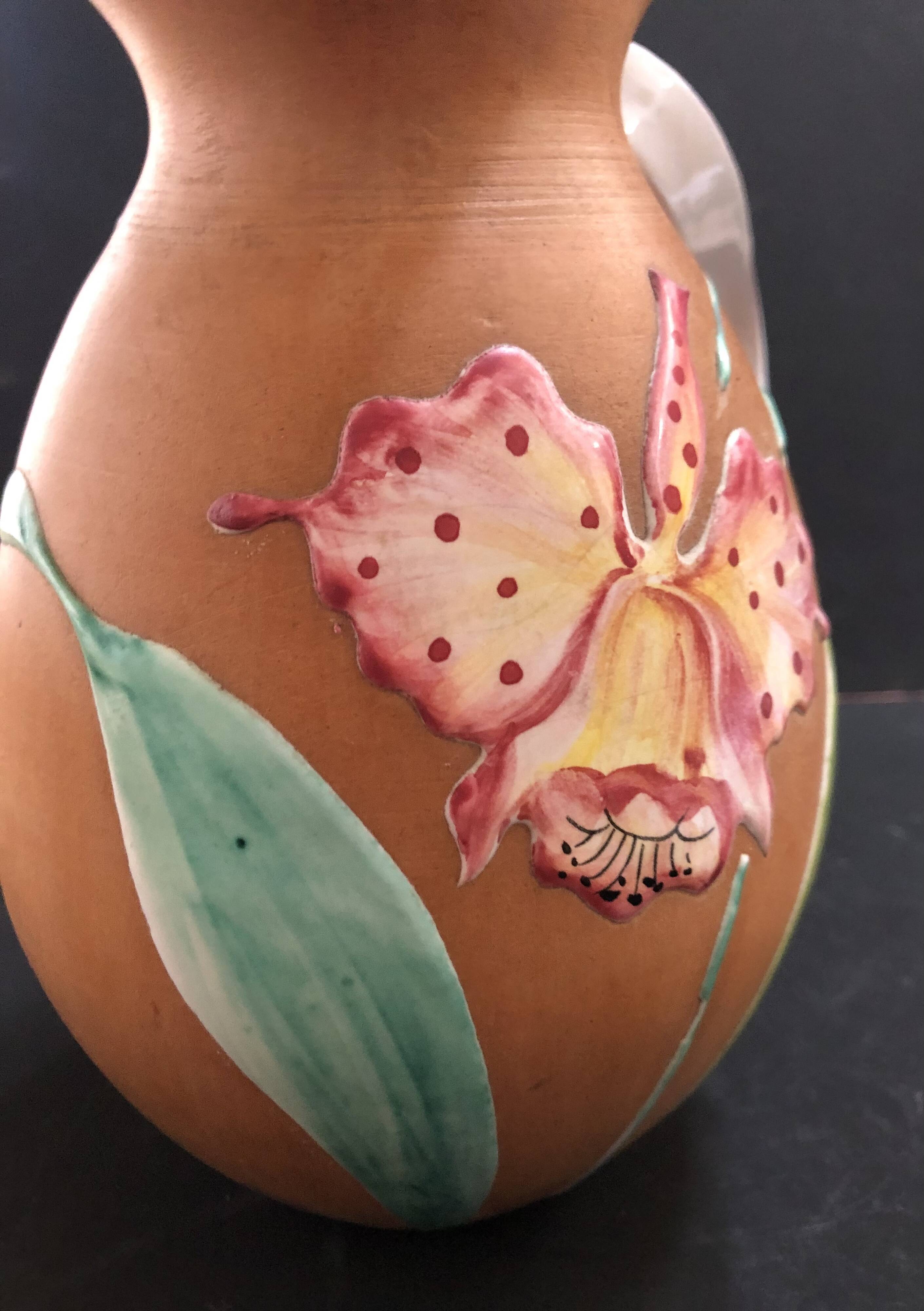 Ceramic pitcher vase by Fiamma, Italy