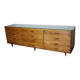 Armoire ou comptoir de mercerie en noyer espagnol vintage, années 1960