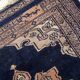 Handmade vintage Uzbek Bukhara rug 64cm x 65cm 1960s - 1C1176