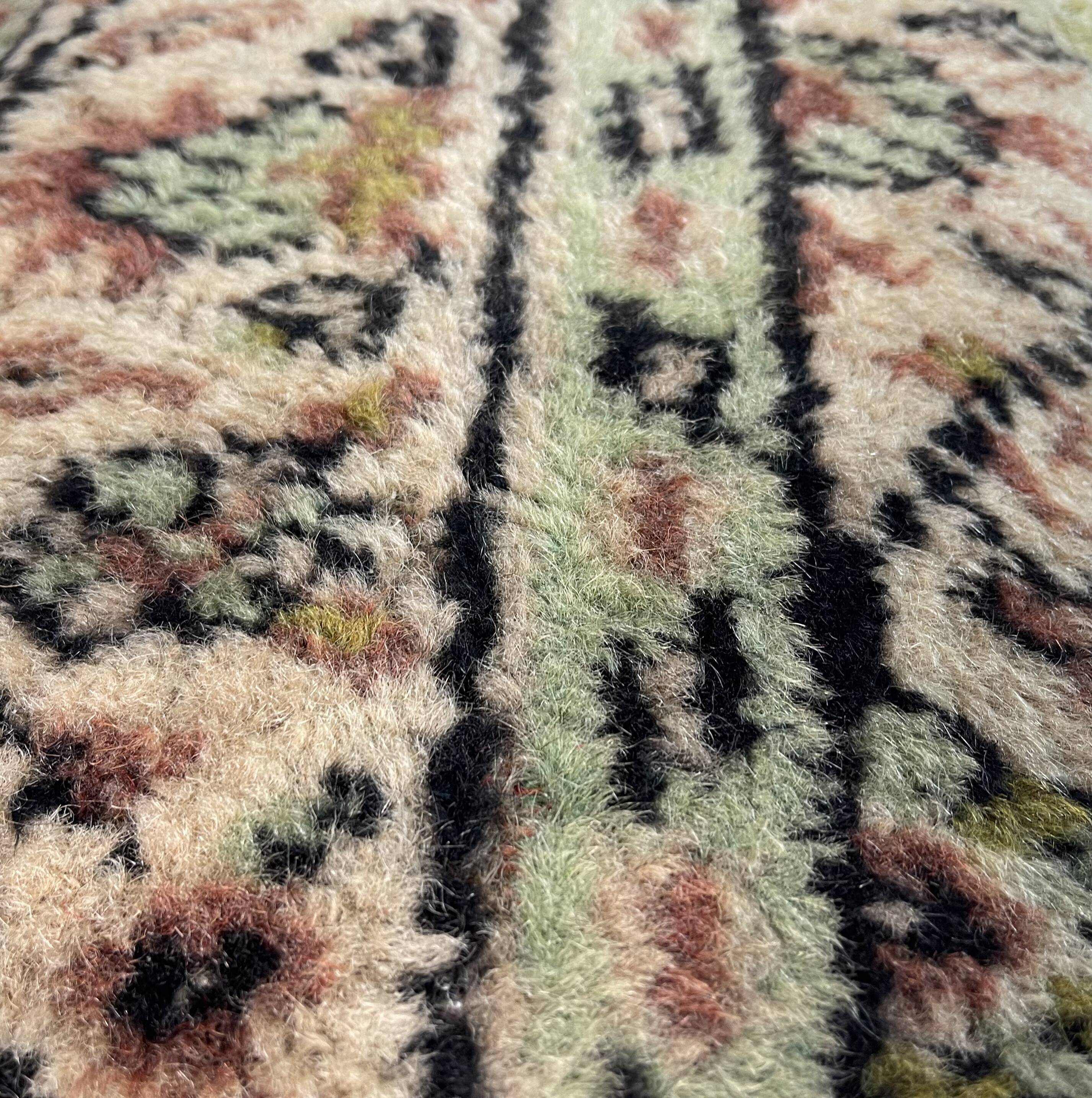 Vintage turkish rug cushion cover, 30 x 50 cm