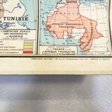 Carte scolaire N°18 J. Brunhes Afrique du Nord