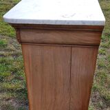 5-drawer chest of drawers with white marble top