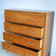 Commode vintage en bois pieds compas
