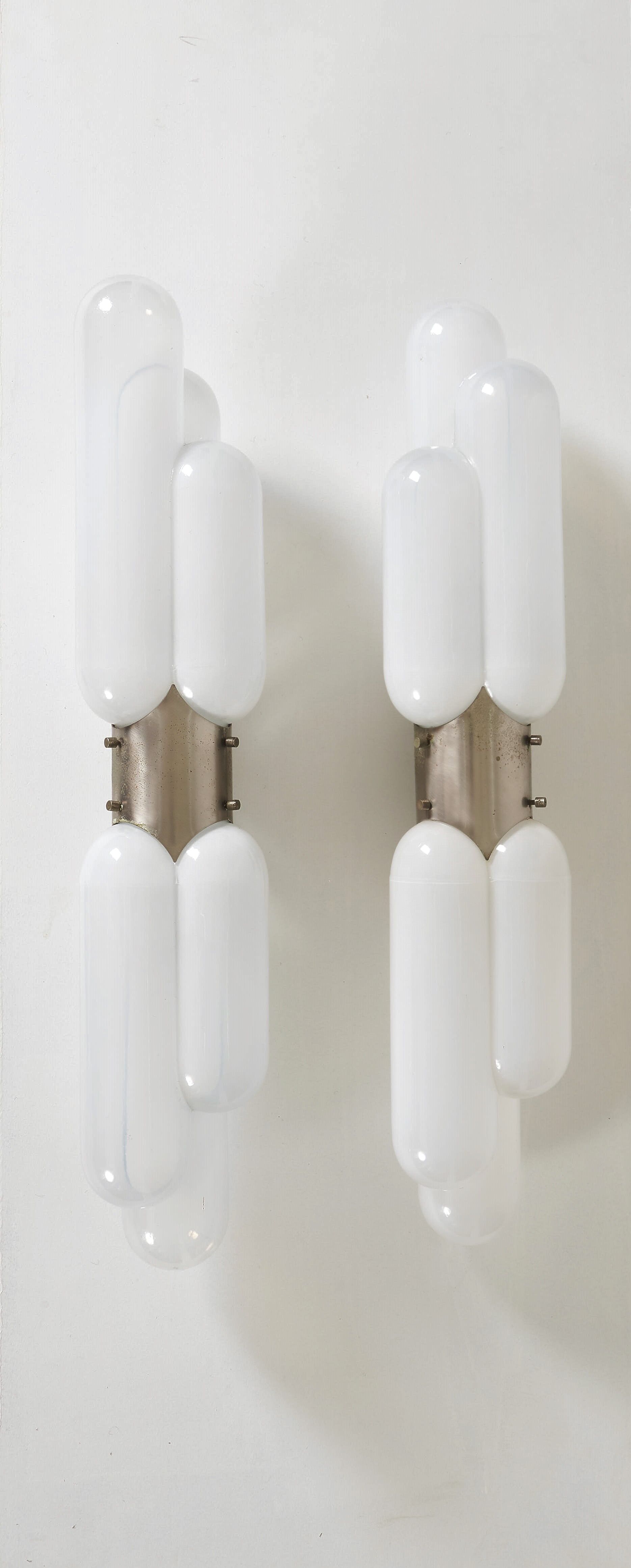 Pair of Carlo Nason wall lamps for Mazzega 1970