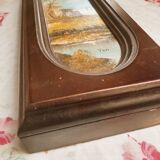 Wooden key box with landscape