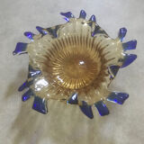 Blown glass fruit bowl
