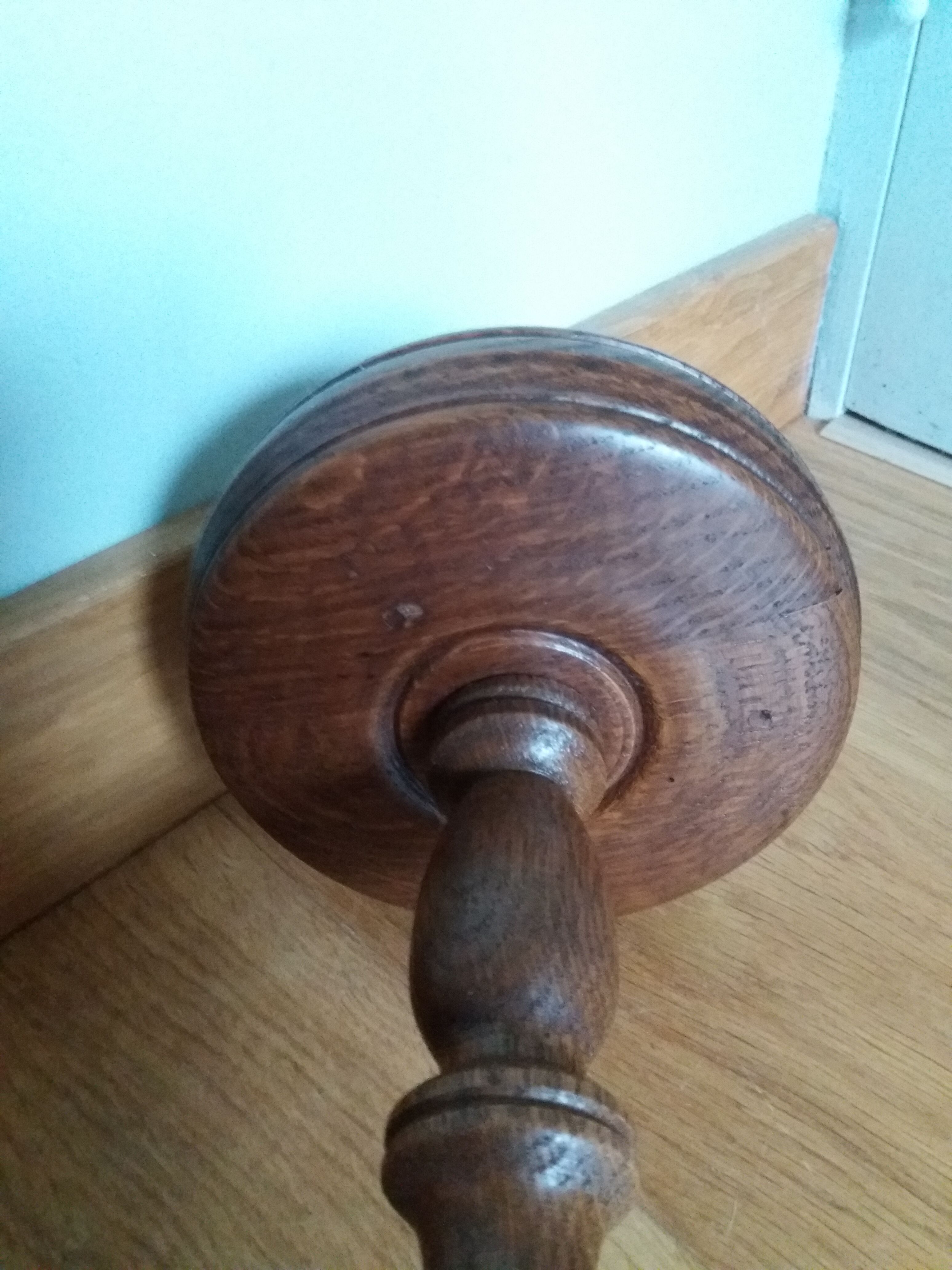 Turned wooden ashtray holder