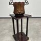 Secession pedestal in mahogany