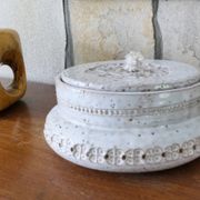 Rare boîte ou bonbonnière en céramique par Aldo Londi pour Bitossi 1960.