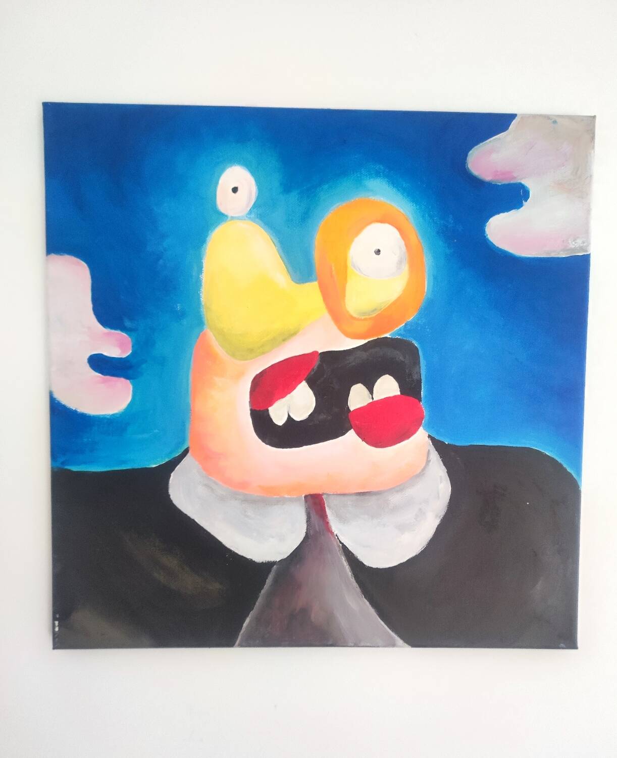 Broken mouth abstract painting