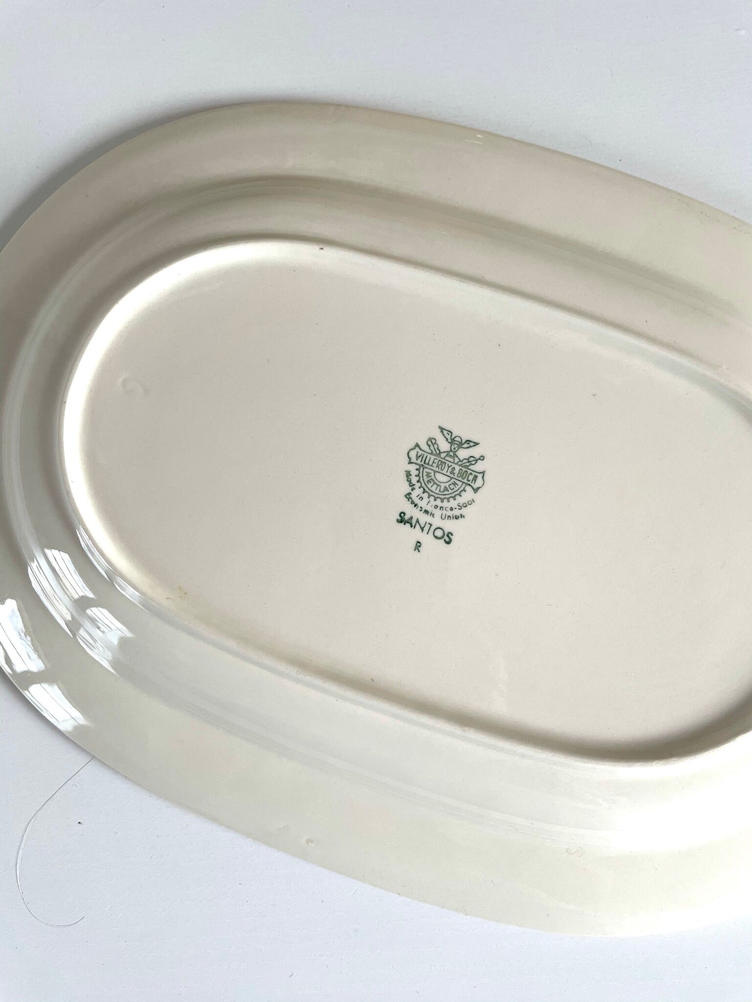 Lot 5 Dishes + 1 saucière Service "Santos" of Villeroy and Boch