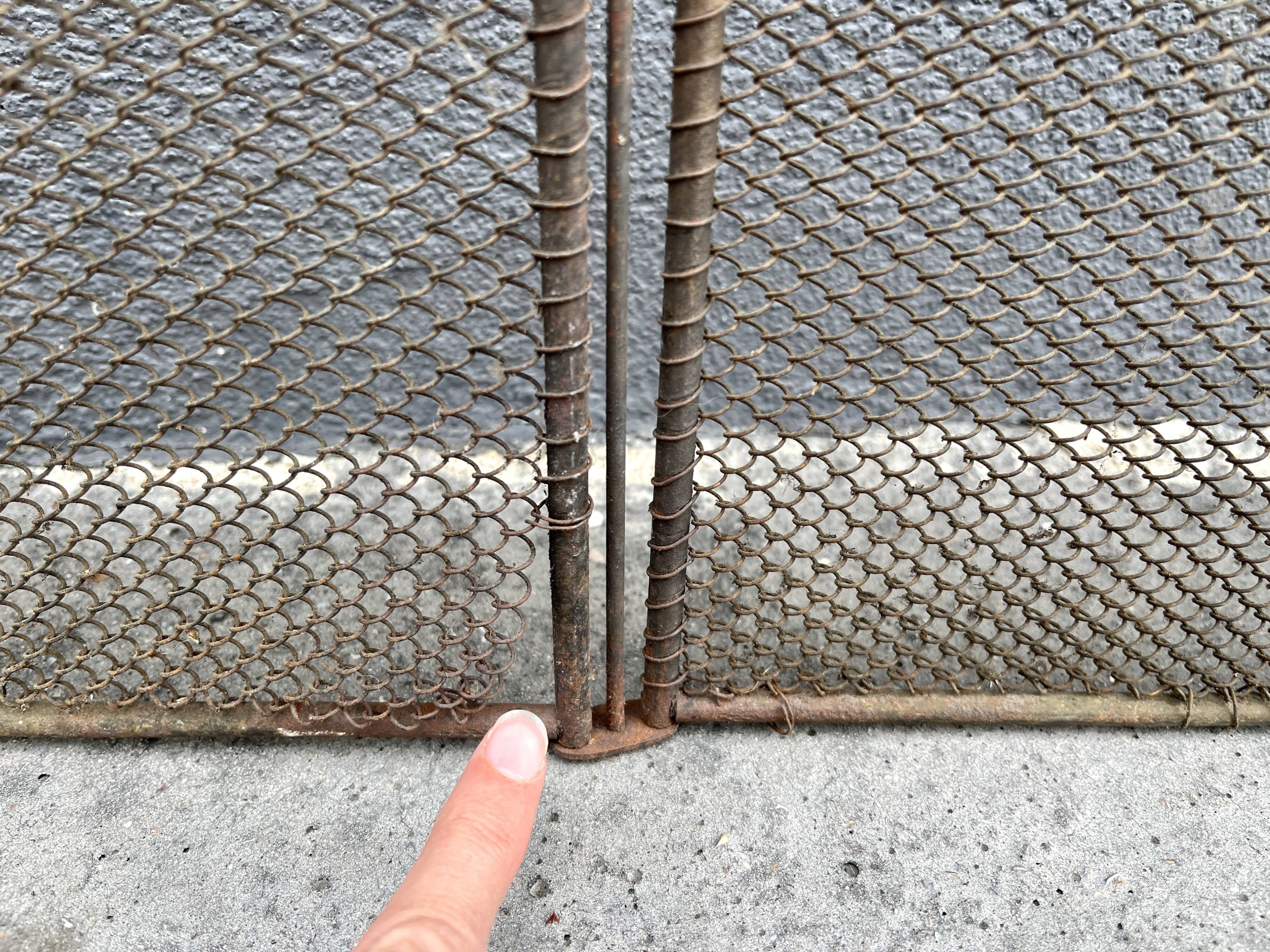 Antique 19th century fireplace screen, 5-panel spark arrester