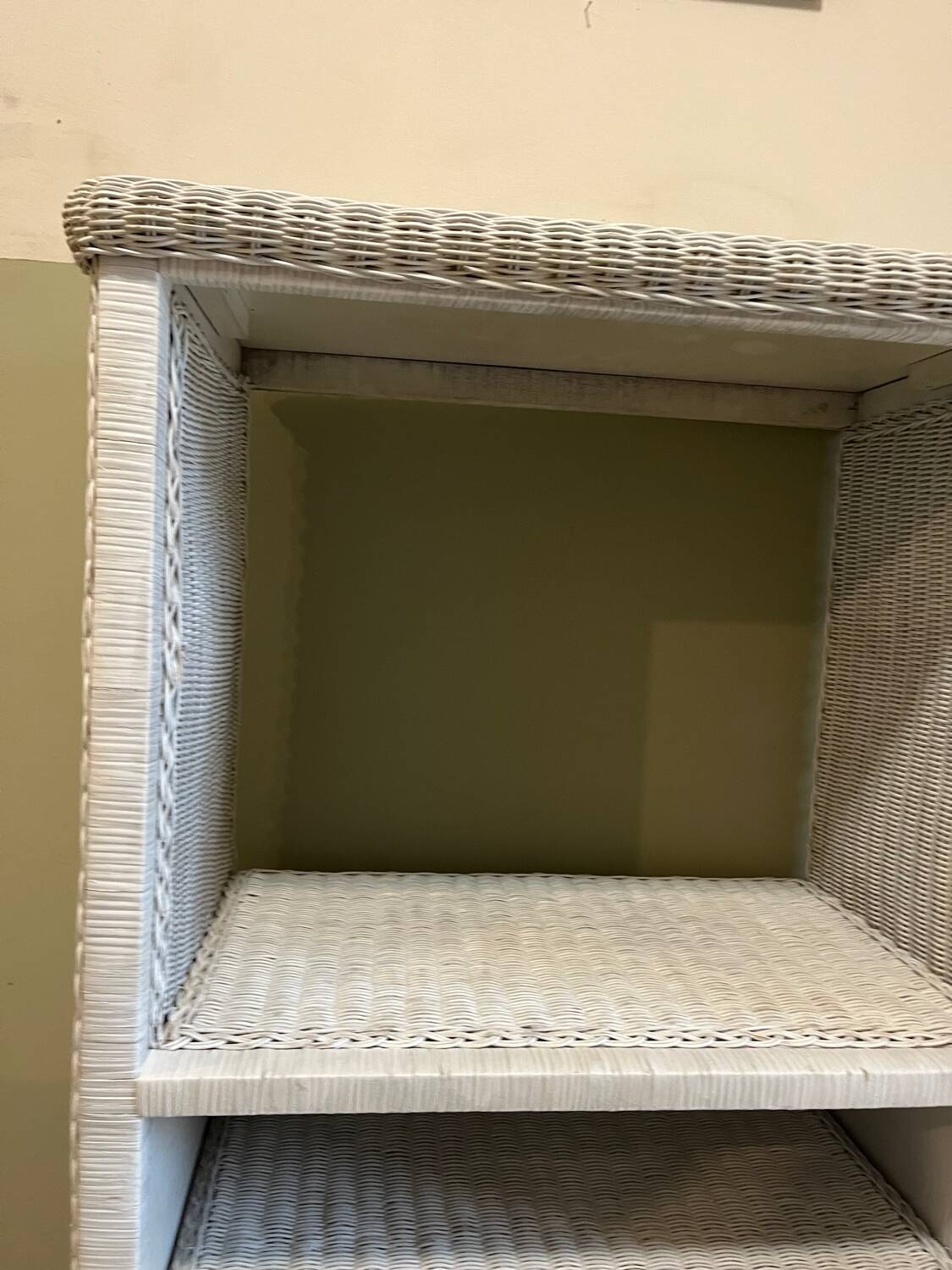 White wicker furniture