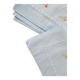 Old sky blue embroidered flat sheet