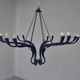 Vintage 1990s design to 12 lights chandelier