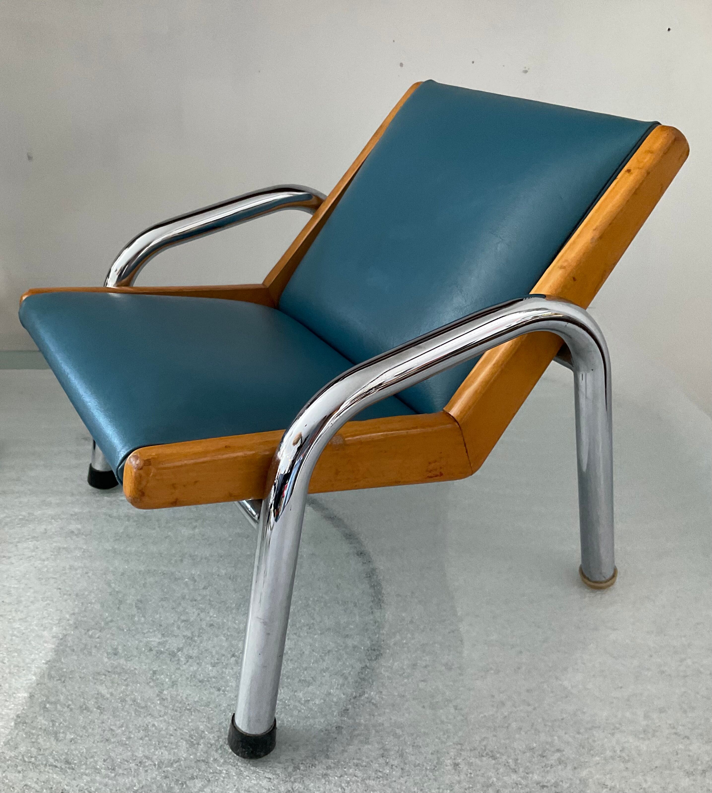 Fauteuil lounge enfant des années 50-60