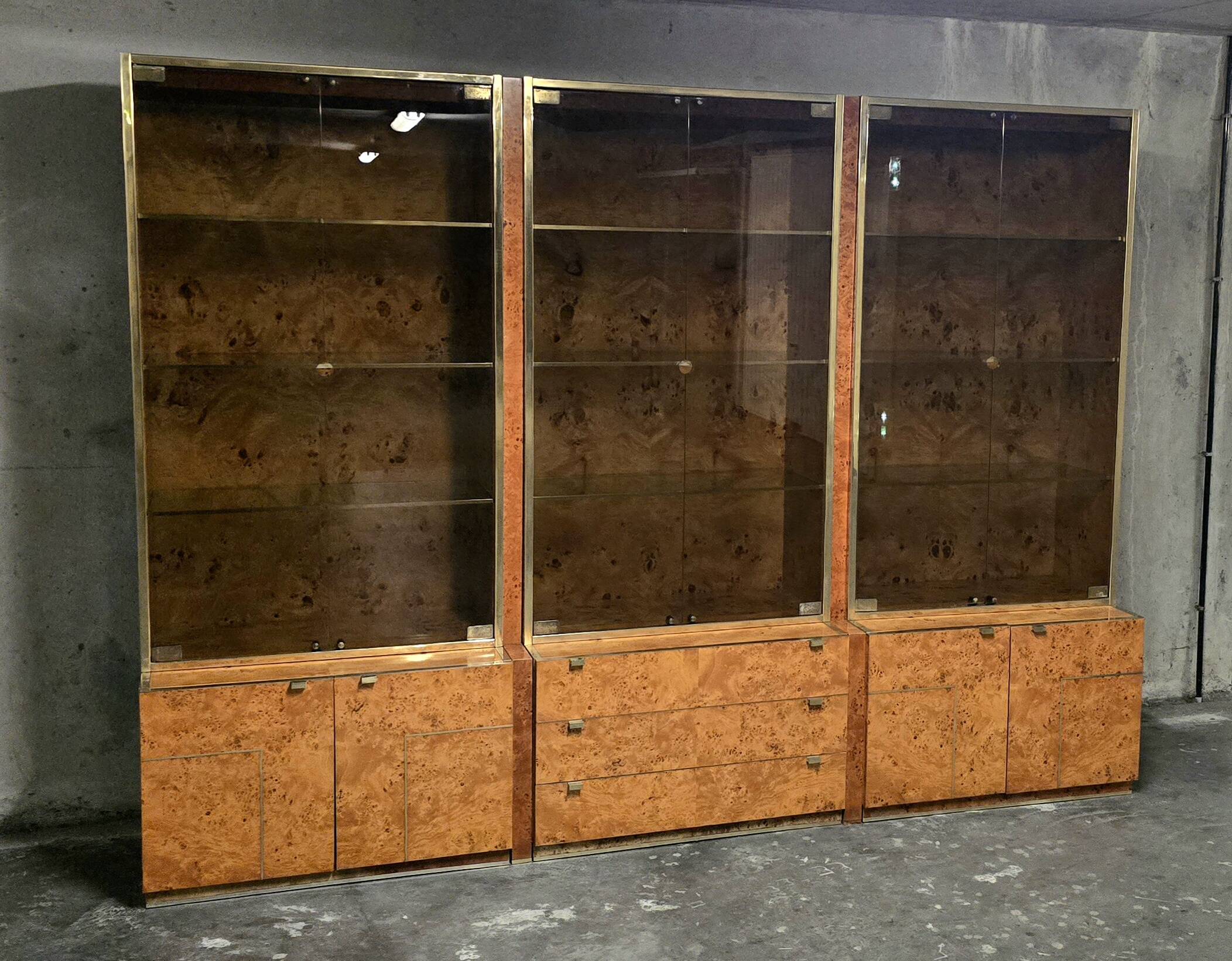 Display cabinet set designed by Jean-Claude Mahey for Roche Bobois 1970