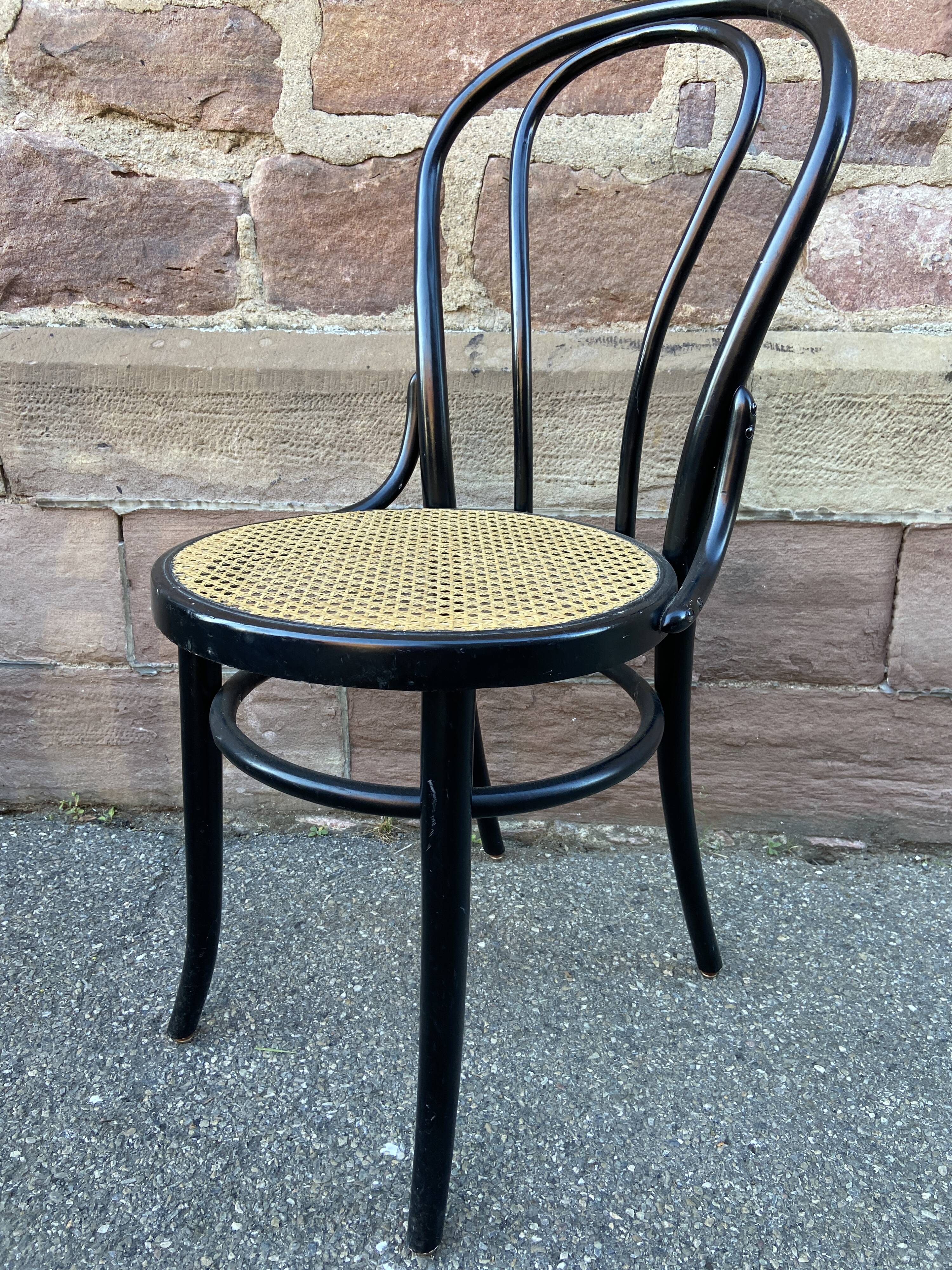 6 bentwood bistro chairs Fischel Thonet Style Nr 1980s