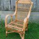 Fauteuil en rotin années 60/70